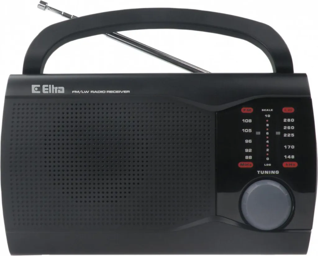Eltra EWA Black : Radio FM Portable Analogique avec Prise Casque 3.5mm
