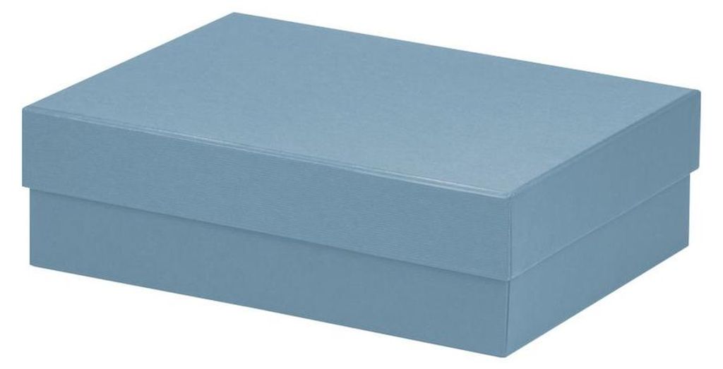 RÖSSLER Kartonage Boxline denim 20x26x8cm