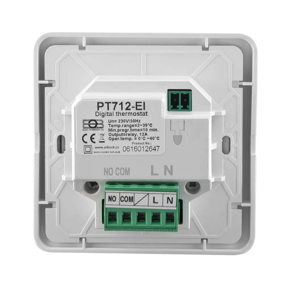 Thermostat PT712 EI avec sonde de sol et programmation hebdomadaire