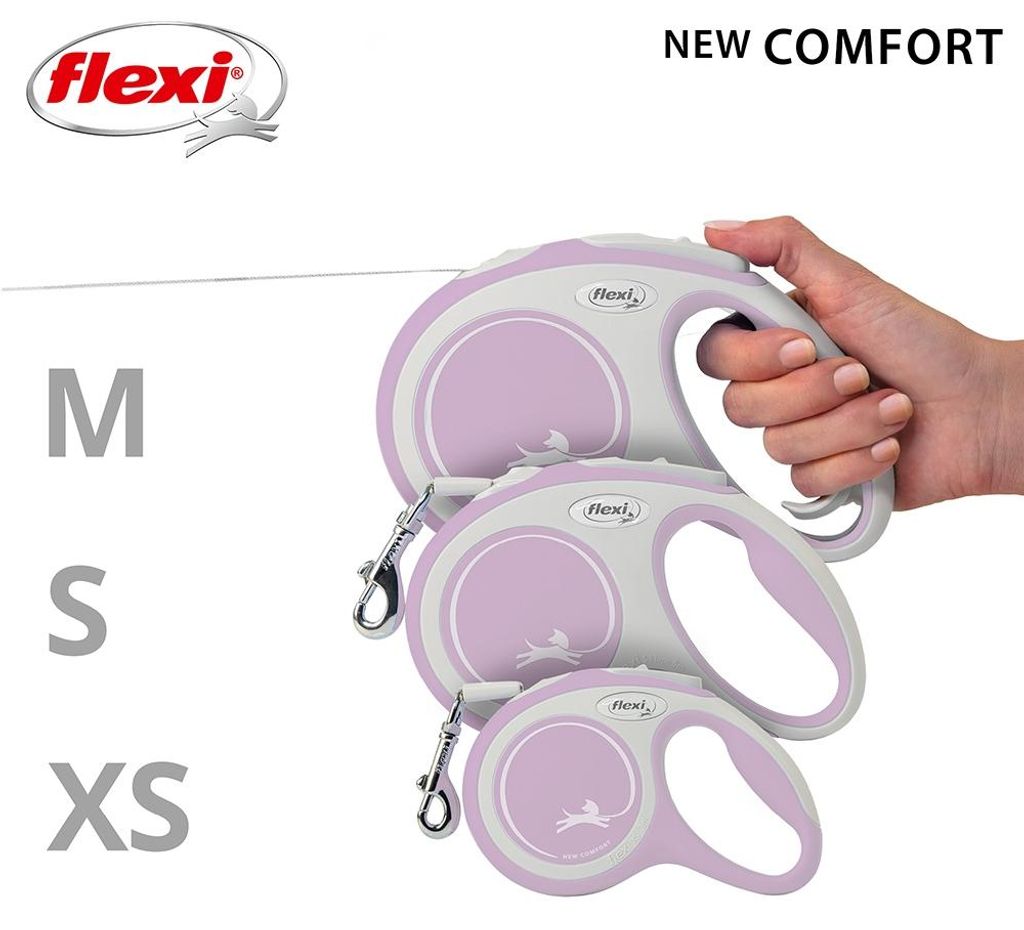 Flexi New Comfort M Tape 5 m, Hund, Rückziehbare Leine, Produktbild 