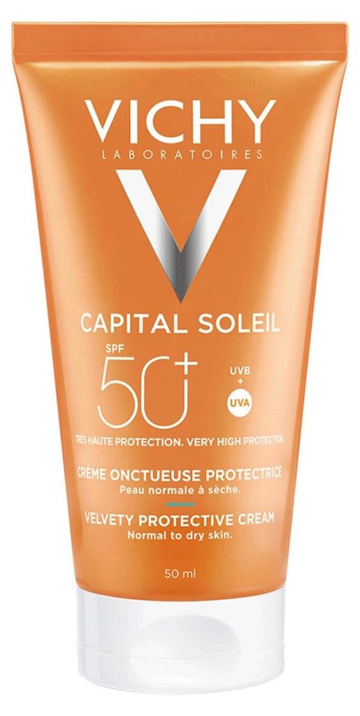 Vichy - Capital Soleil - Fluweelachtige Zonnecrème SPF50 - Productafbeelding 