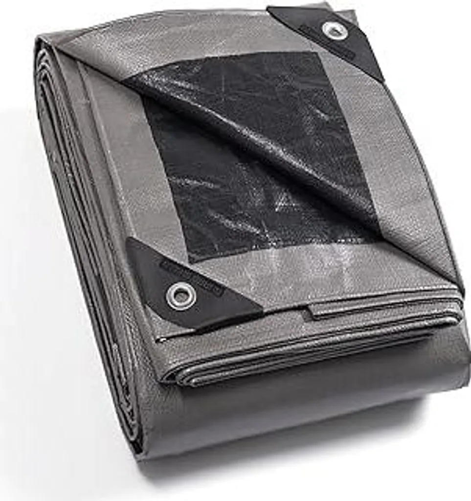 Telone in Tessuto GUARD SHIELD 4x5m 160g/m² Grigio Nero Occhiellato