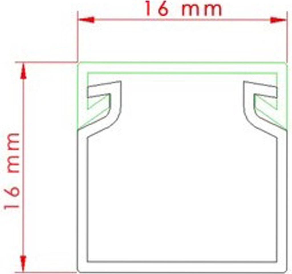 ARLI Kabelkanal selbstklebend 16 x 16 mm - 18m Produktbild 5