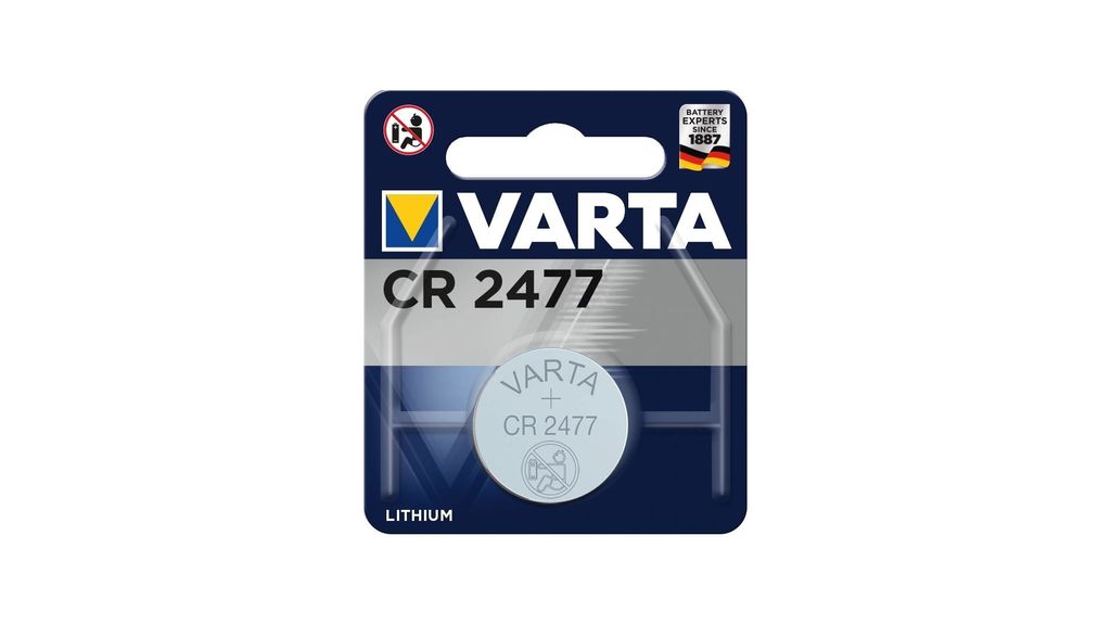 Varta Batterie Knopfzelle CR2477 3V 650mAh Lithium 1St.