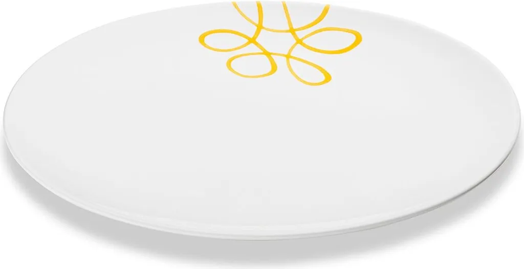 Grand Plat de Service Ovale en Céramique Jaune Gmundner Keramik 33cm