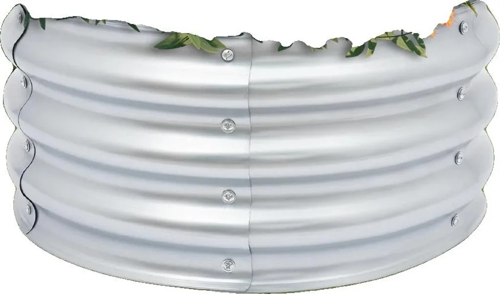 Jardinière Potager Surélevée Ronde en Métal, Lot de 2 Bacs de Culture de 60cm