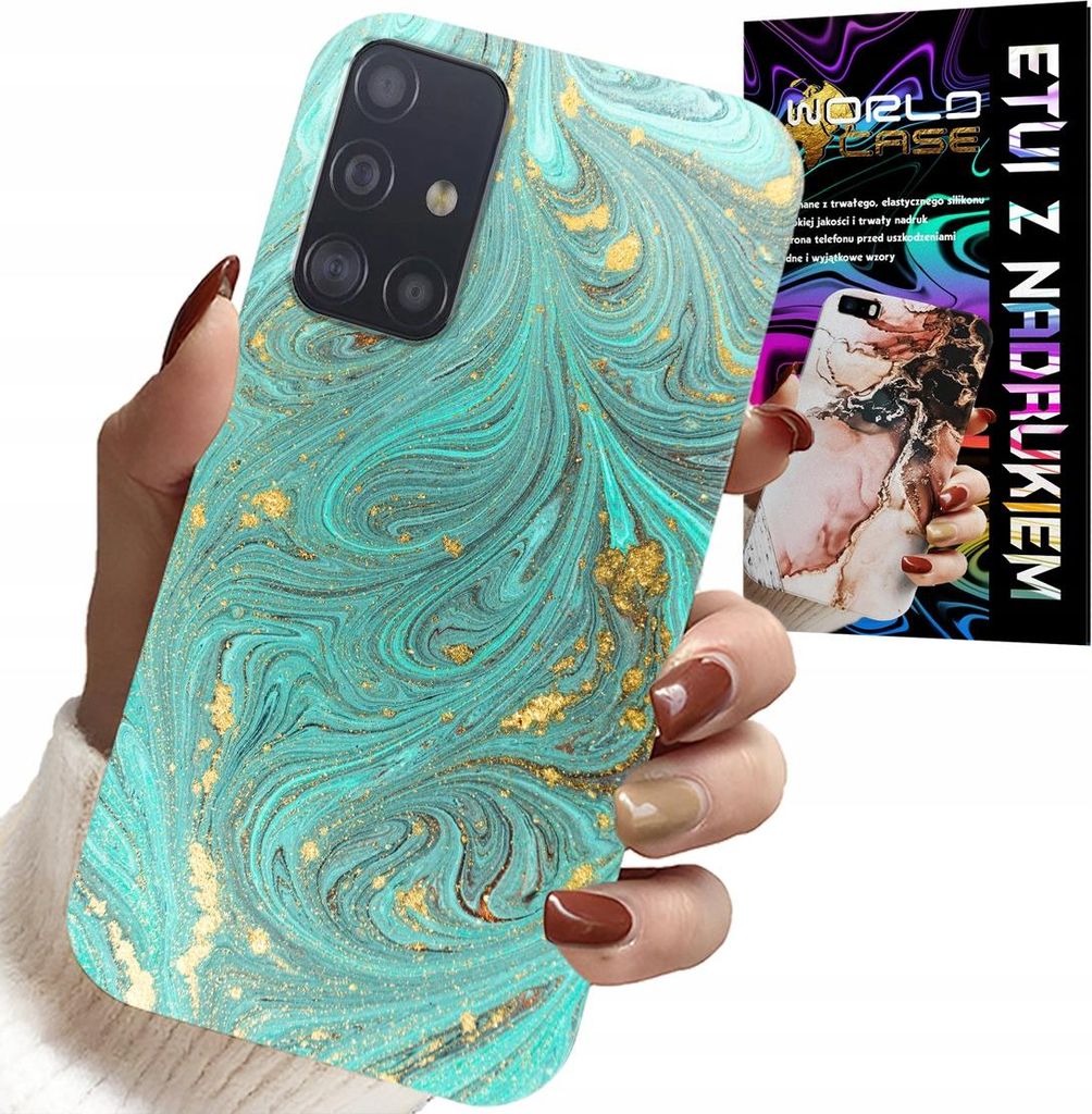 Gehäuse Für Samsung Galaxy A71 - Marmorierte Muster + Gehärtetes Glas