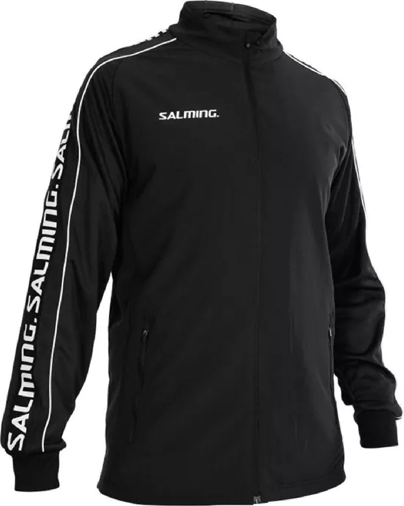 Salming Delta Jacket Herren Jacke Sportjacke Trainingsjacke schwarz/weiß 1198724-0101, Größe:XL