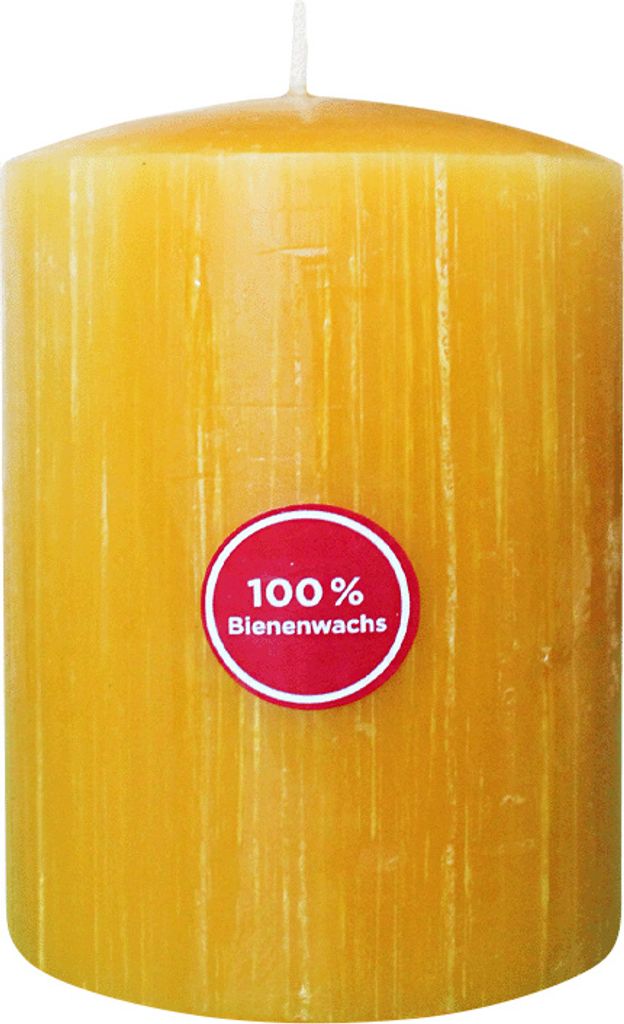Stumpenkerze, 100% reines Bienenwachs, Wiedemann, 100/80 Produktbild 