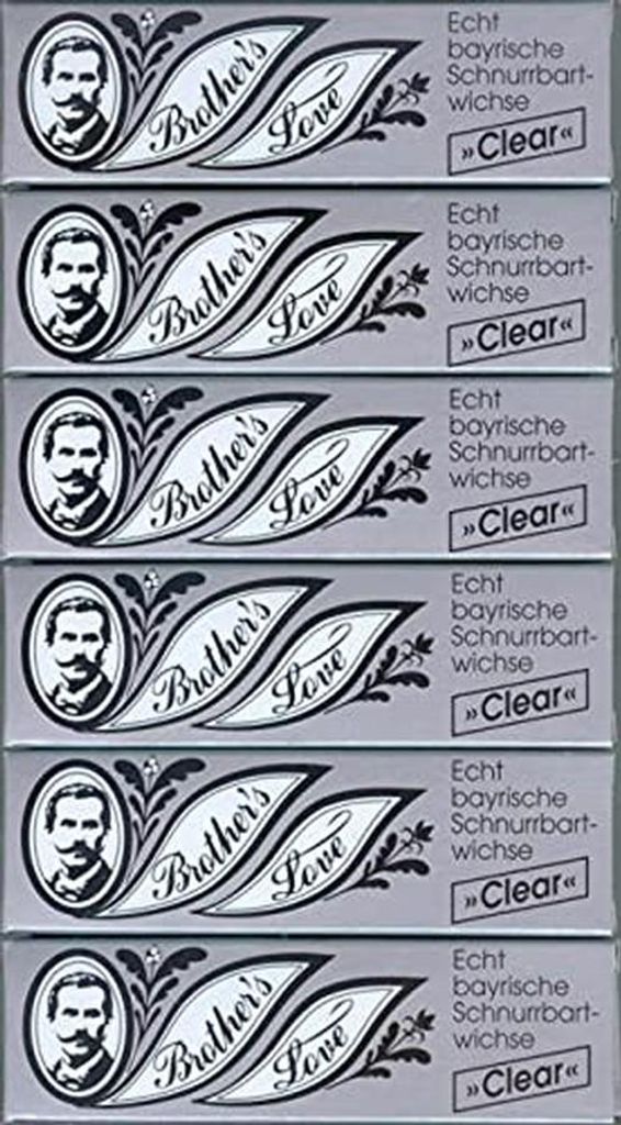 Set di cera per barba, 6 flaconi da 10 ml, trasparente Immagine del prodotto 