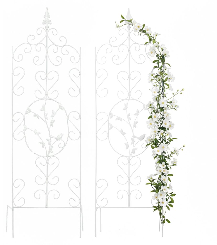 Support pour plantes grimpantes Relaxdays, lot de 2, H x L Image du produit 
