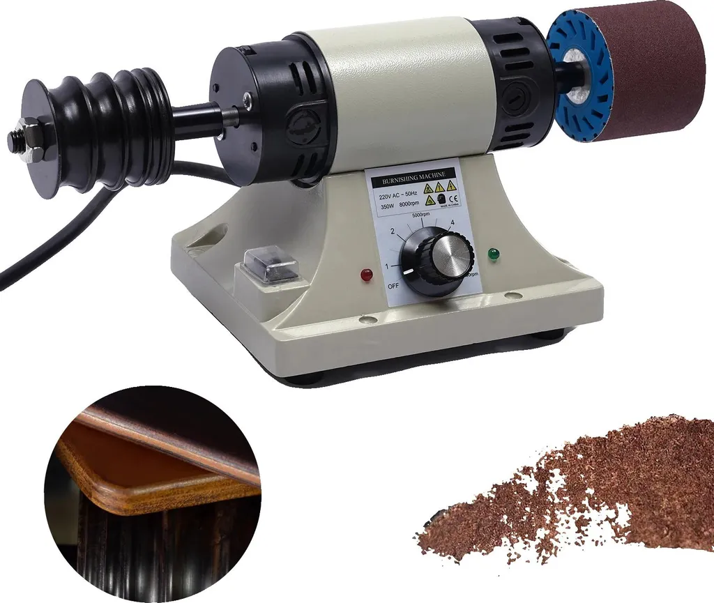 Mini polisseuse cuir 220V à variateur de vitesse pour atelier créatif