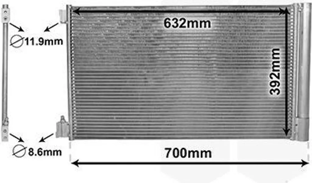 Radiateur de climatisation avec bouteille déshydratante Opel Insignia