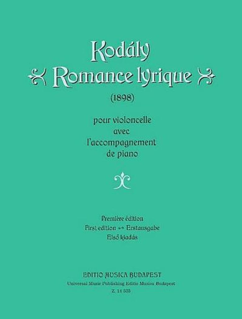 Romance lyrique fürVioloncello und Klavier