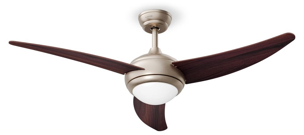 Klarstein El Paso Deckenventilator mit Beleuchtung & Fernbedienung – 3 Flügel, 6 Stufen, 3 Lichtfarben, leise, Innen & Außen, 132cm, Deckenvent...