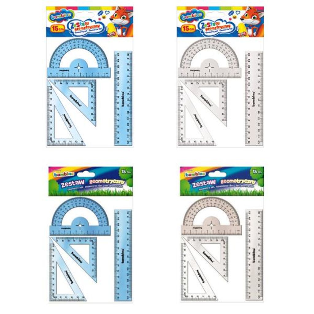 Geometrická sada 4 prvků, 15 cm BAMBINO Obrázek produktu 