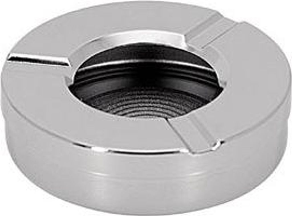 Silberner Metallaschenbecher 9,5 cm 12697