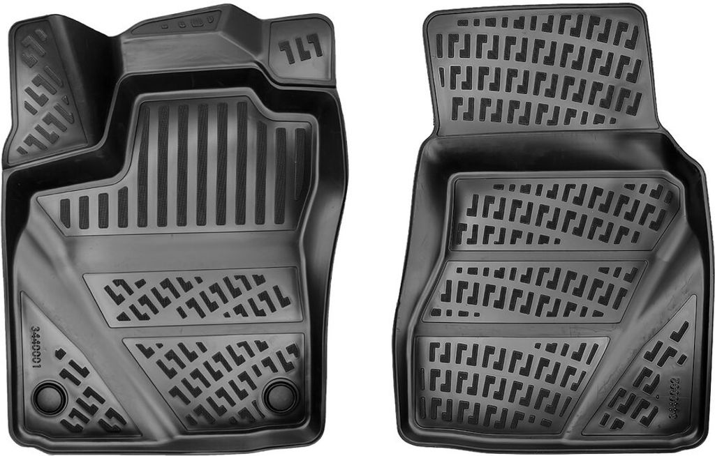 3D Auto Fussmatten Set passend für Smart Fortwo 2 Türig Baujahr ab 2016 ( Passt nicht in Elektro )