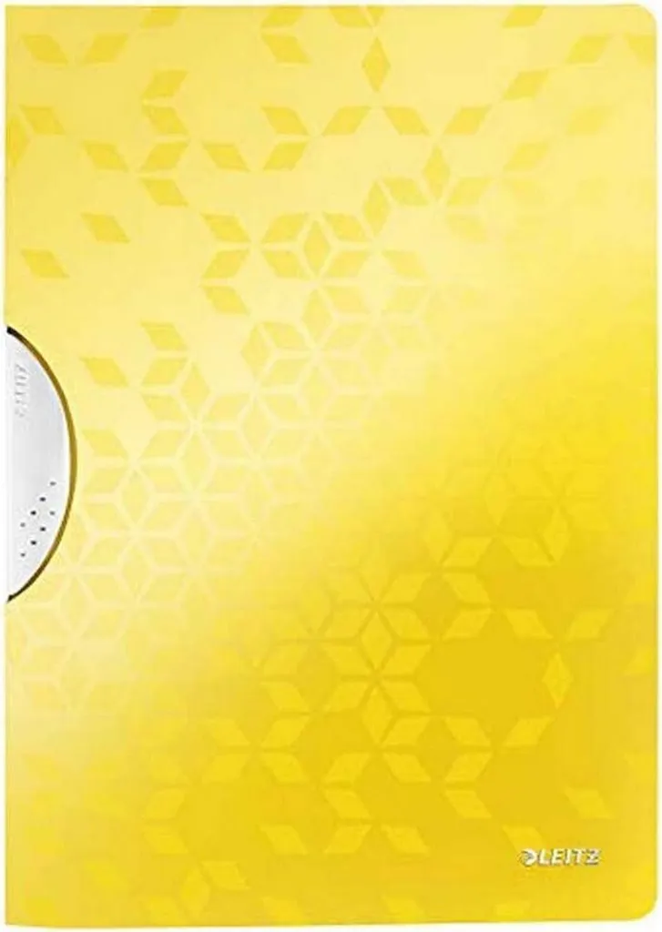 Raccoglitore Leitz WOW A4 Clip Giallo: Organizzazione Documenti Premium