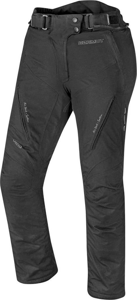 Germot Vanessa Damen Motorrad Textilhose, schwarz, Short 22