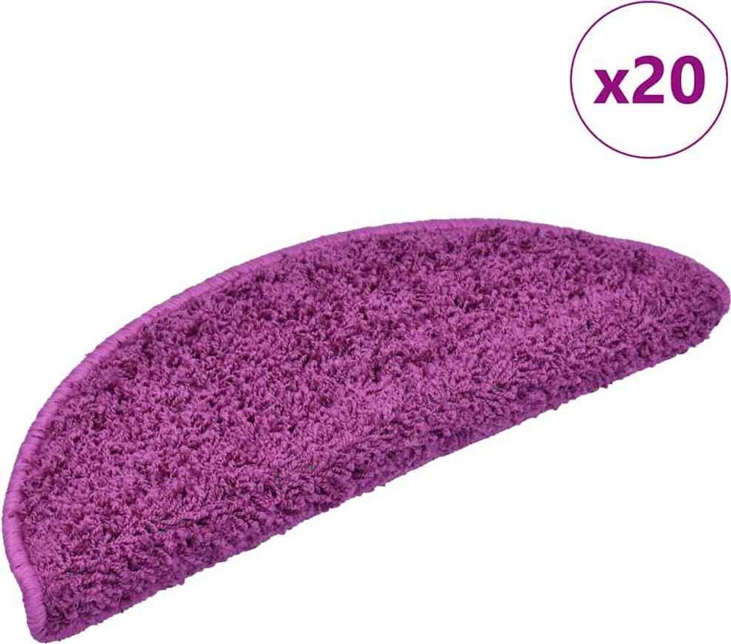 Stufenmatten 20 Stk. 65x21x4 cm Violett Halbrund Groß