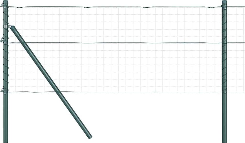 vidaXL Zaunpfosten 26 pcs Grün 3,2 x 3,2 x 100 cm