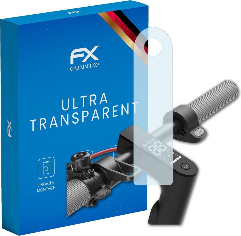 atFoliX FX-Clear 2x Schutzfolie kompatibel mit Xiaomi Electric Scooter 4 Displayschutzfolie
