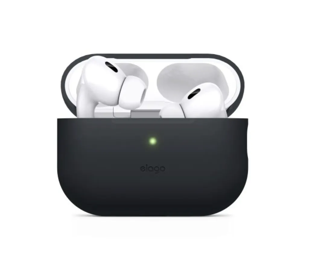 Coque Elago Silicone Basic pour AirPods Pro 2 Noir - Étui de Protection