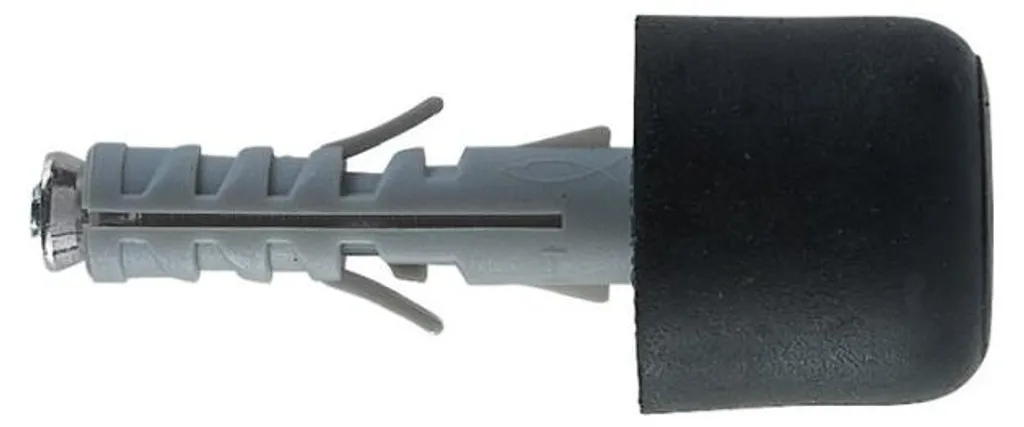 Cheville de fixation noire pour butée de porte SB 9/11 dimensions 9x40