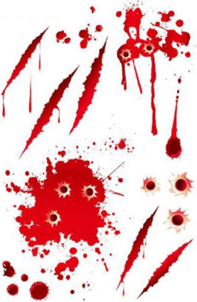 1 Blatt roter Blutaufkleber fürs Auto, lustiges Halloween-Thema, blutender Aufkleber, selbstklebender Aufkleber, Autoscheinwerfer, Fenster, Schein...