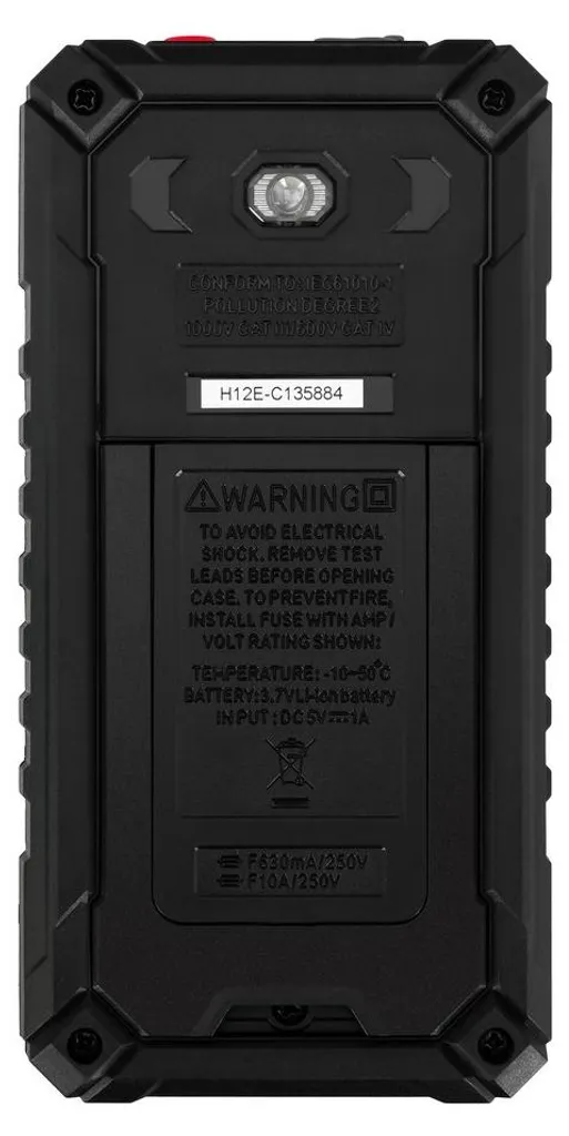 Ermenrich Zing TC40 Multimètre 82992 avec écran rétroéclairé et Data Hold