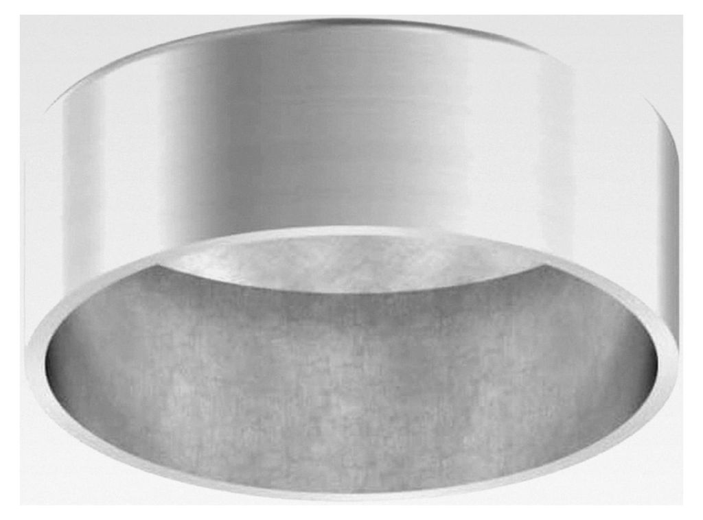 Endkappe zum Überstecken für Rohr 42,4 mm, geschliffen, V2A - für Innen- und Außenbereich
