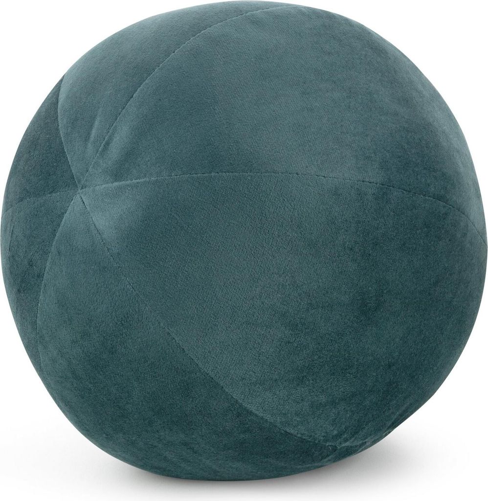 EUROFIRANY | Kissen - Kugel 24 cm - dunkelblaues Sofakissen – Stilvoll