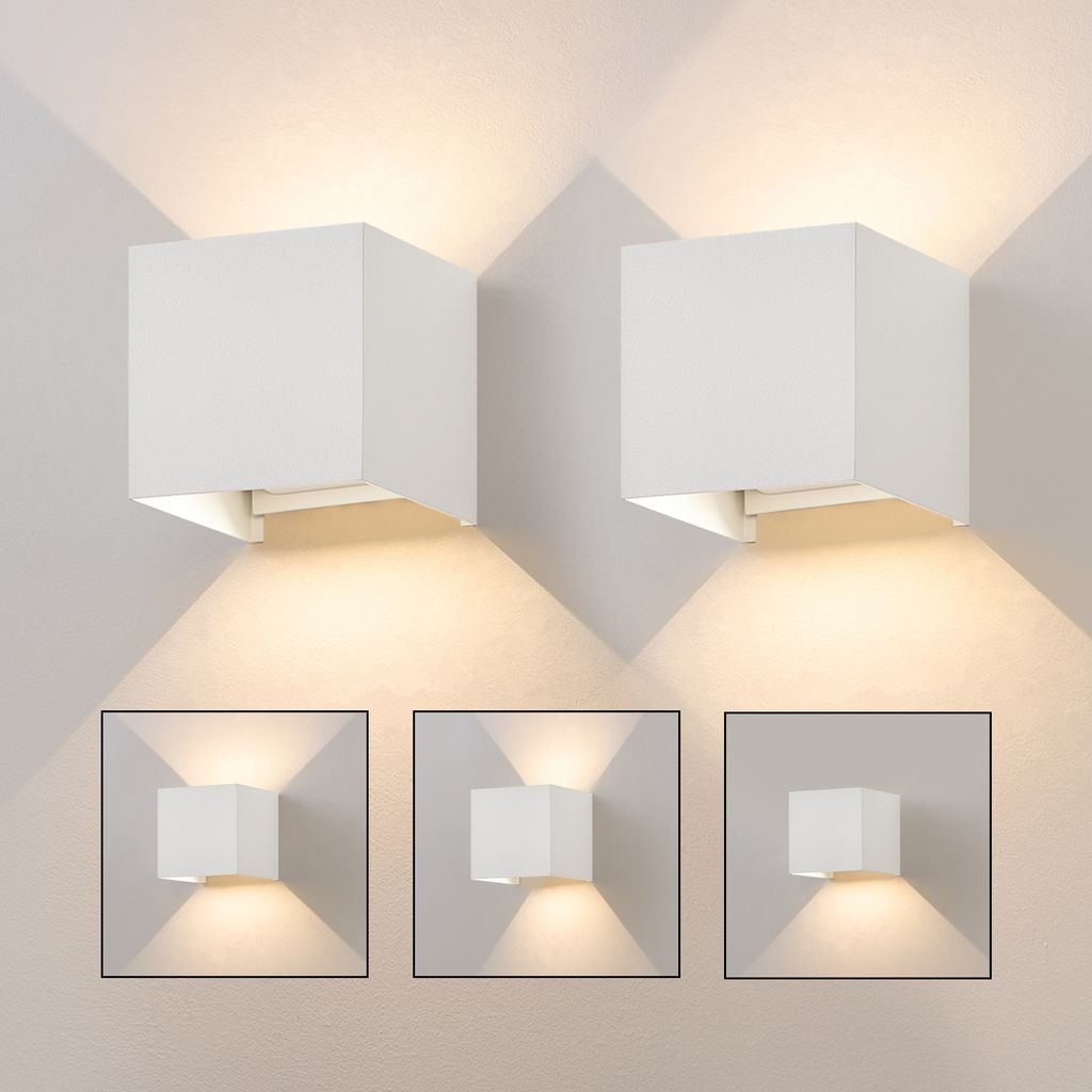 ZMH 2 kusy LED nástěnné světlo venkovní 5W bílá nástěnná Obrázek produktu 