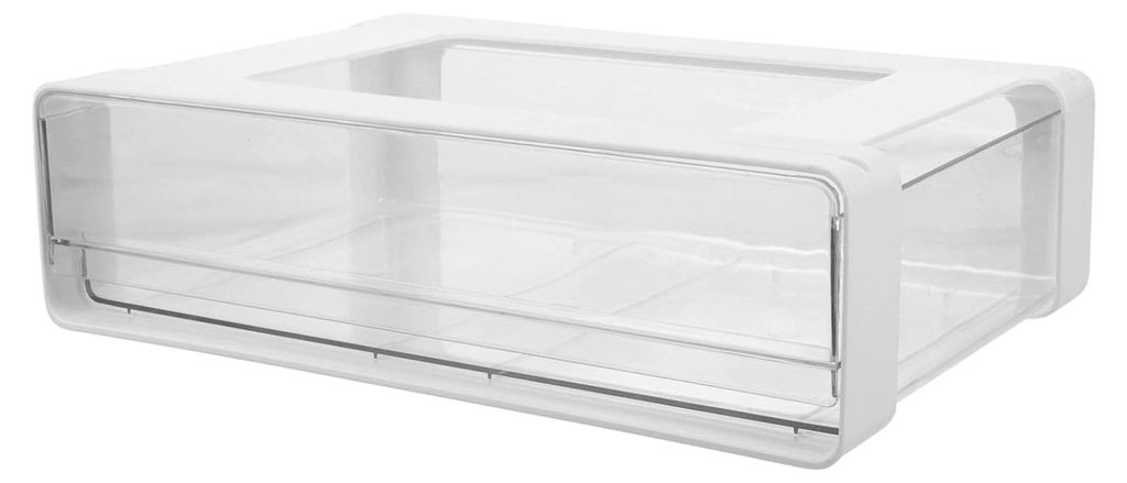 Transparenter Schreibtisch-Organizer mit Fächern, selbstklebend, aus Kunststoff, Aufbewahrungsbox für Büro, Kosmetik und Schrein