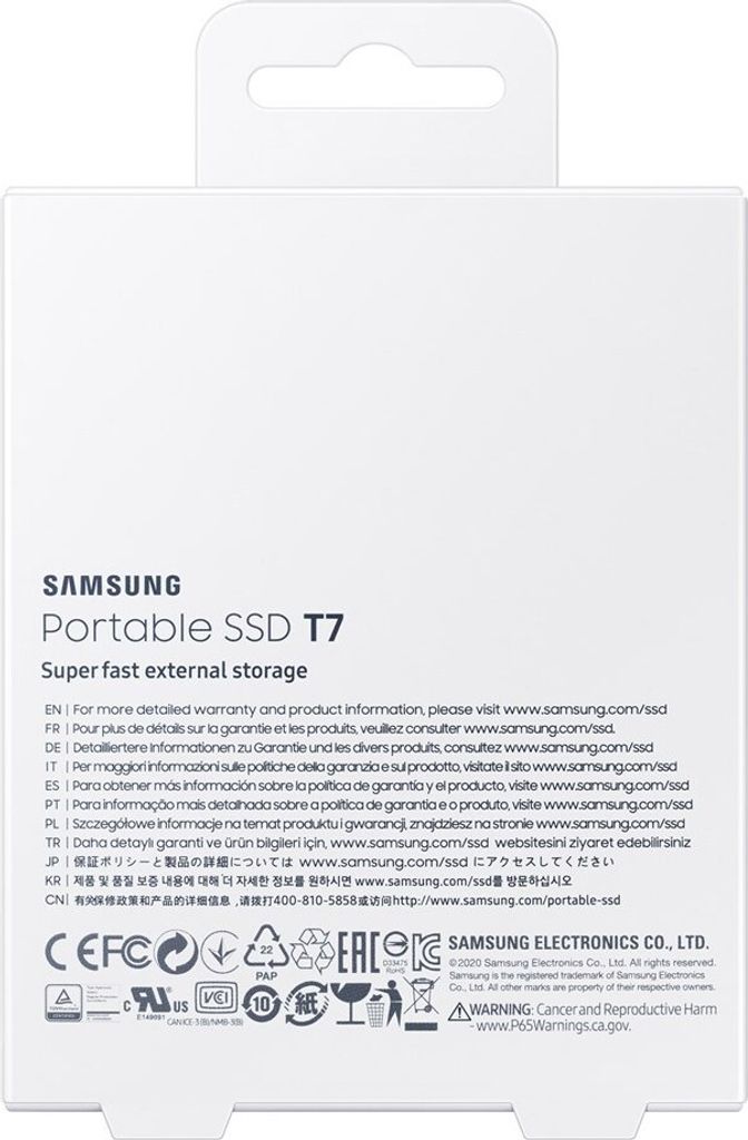 Samsung portable SSD T7    2TB USB 3.2 Gen 2 (USB-C) Produktbild 10