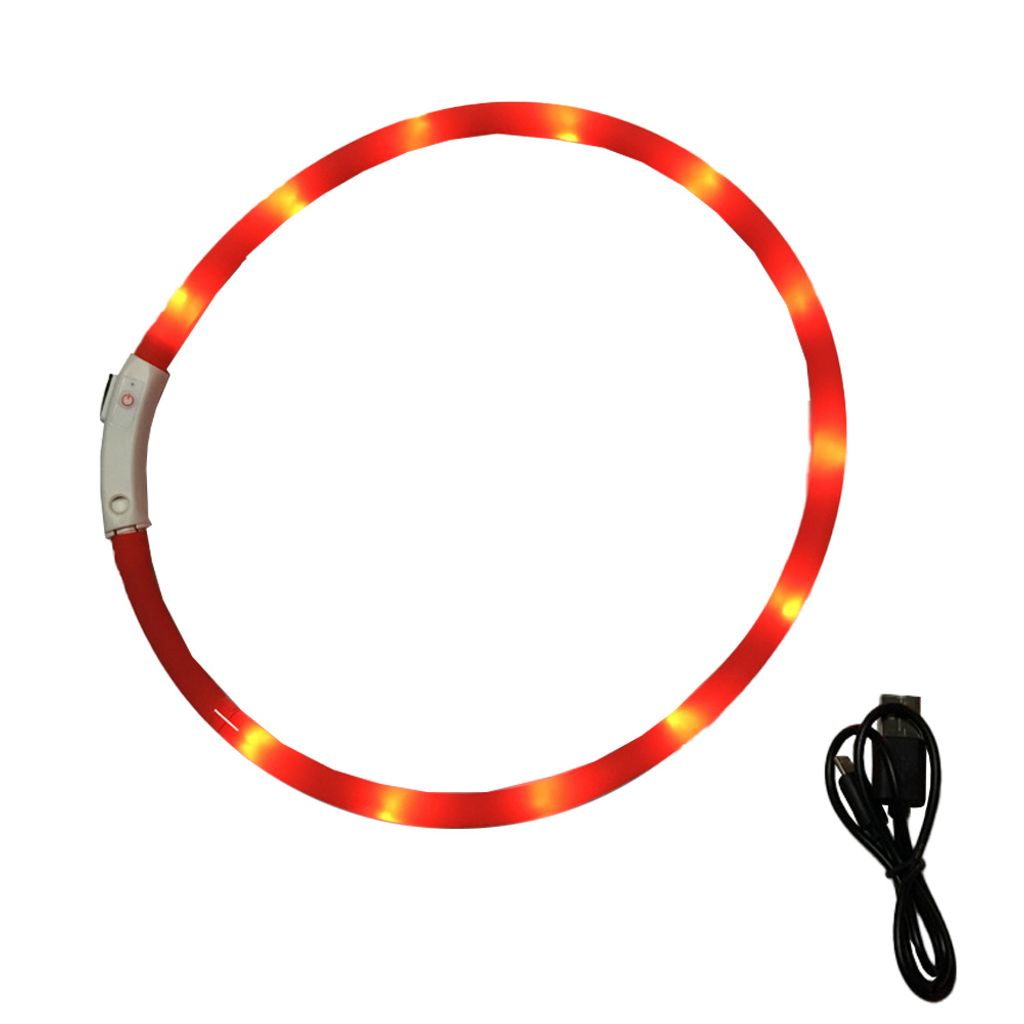 HIGO LED-Hundehalsband, USB-wiederaufladbares, Leuchtendes