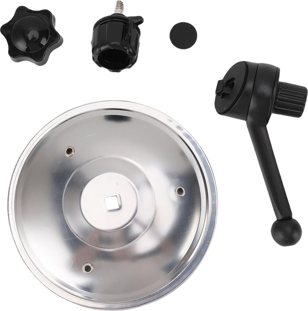 Auto-Crash-Becken mit verstellbarem Arm, Metalltrommel für horizontale, vertikale Entlüftung, Armaturenbrett, Silber