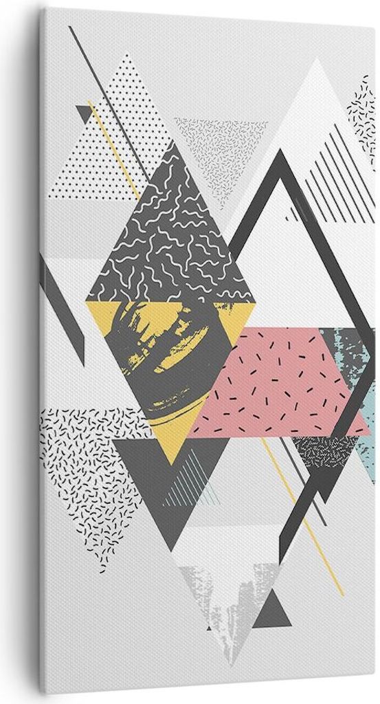 Bild auf Leinwand - Leinwandbild - Abstraktion modern - 55x100cm - Wand Bild - Wanddeko - Leinwanddruck - Bilder - Kunstdruck - Wanddekoration - Le...