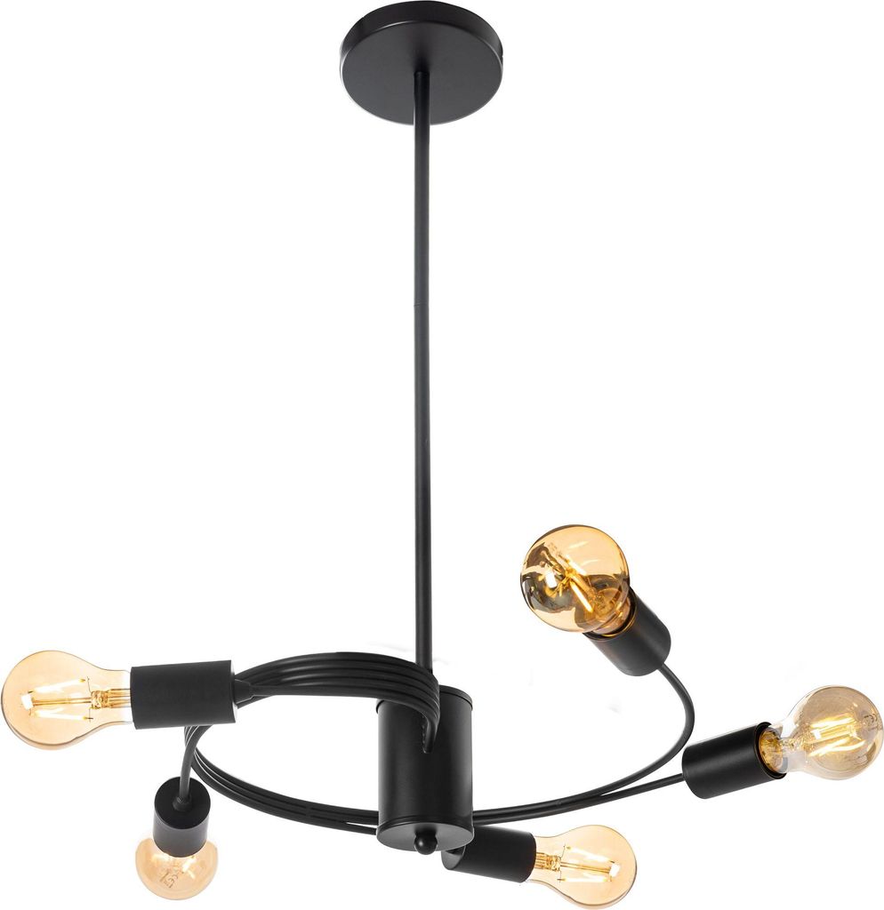 tooLight Hängelampe APP739-5CP BLACK Produktbild 