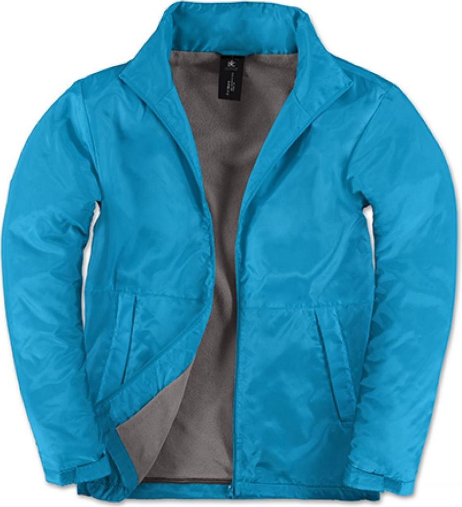 B&C JM825 | Herren Multi-Active Jacke mit versteckter Kapuze - Farbe: Atoll/Warm Grey - Größe: 3XL