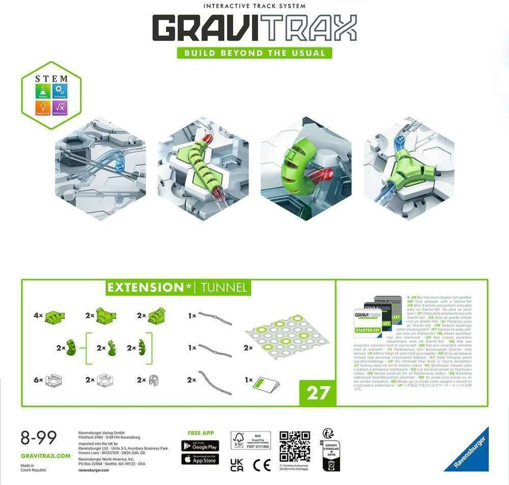 RAVENSBURGER – Gravitrax Extension Catapult – Propulseur à Billes – Compatible Starter Set – Dès 8 Ans – STEM