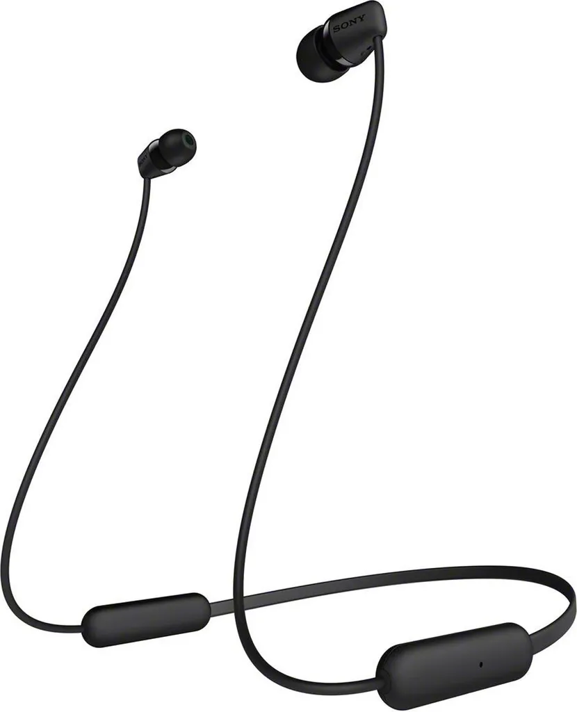 Sony WI-C200B Casque Intra Sans Fil avec Micro et Charge Rapide USB-C
