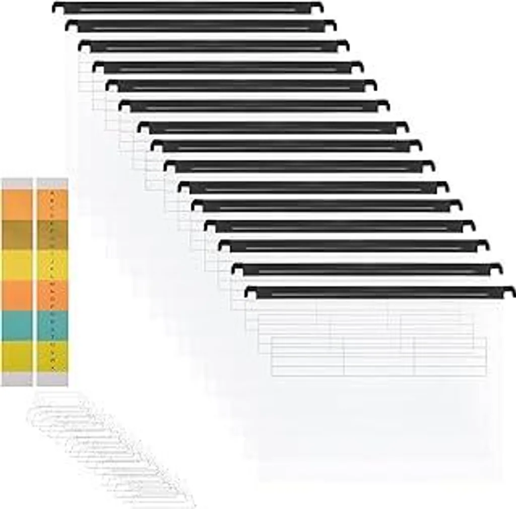 MerryNine Organizer Trasparente A4: Cartelle Sospese Casa e Lavoro
