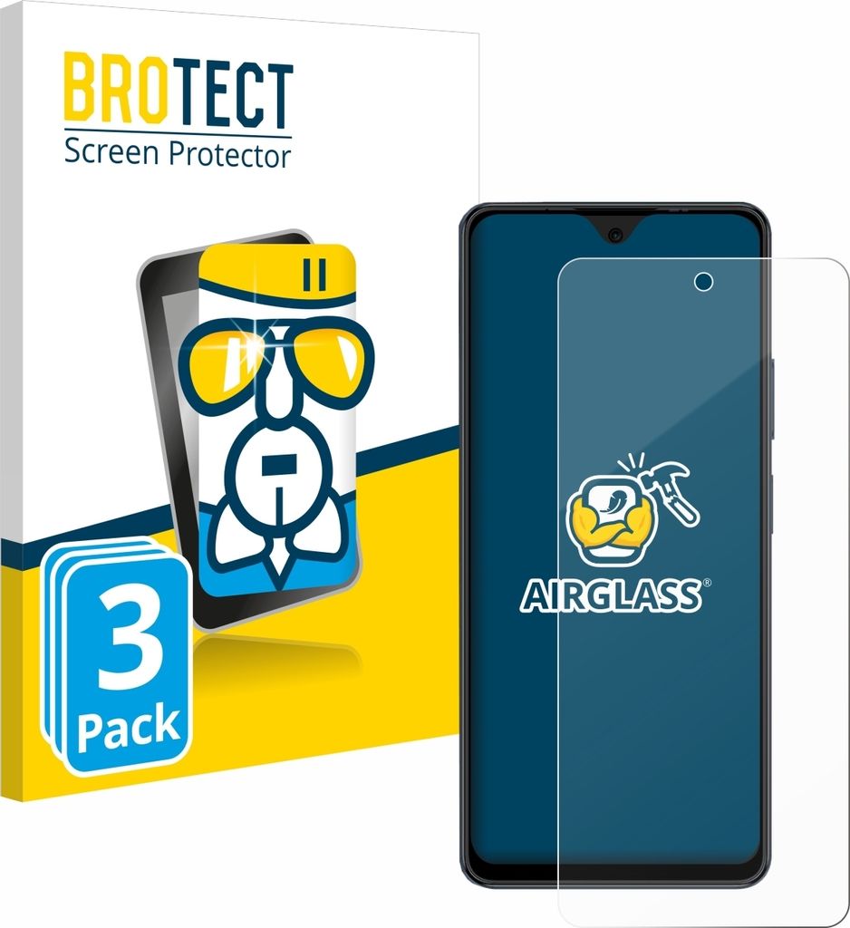 3x BROTECT Schutzglas für Blackview Oscal Tiger 12 Schutzfolie Panzer Folie Glas Display Schutz klar