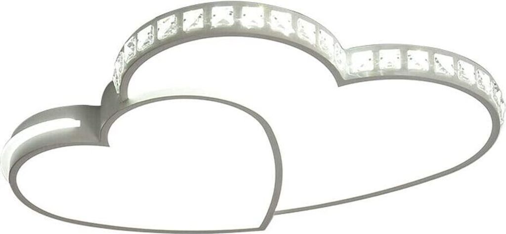 LED Deckenleuchte 36W Kristall Herzförmig Deckenlampe moderne Schlafzimmer Lampe Wohnzimmerlampe