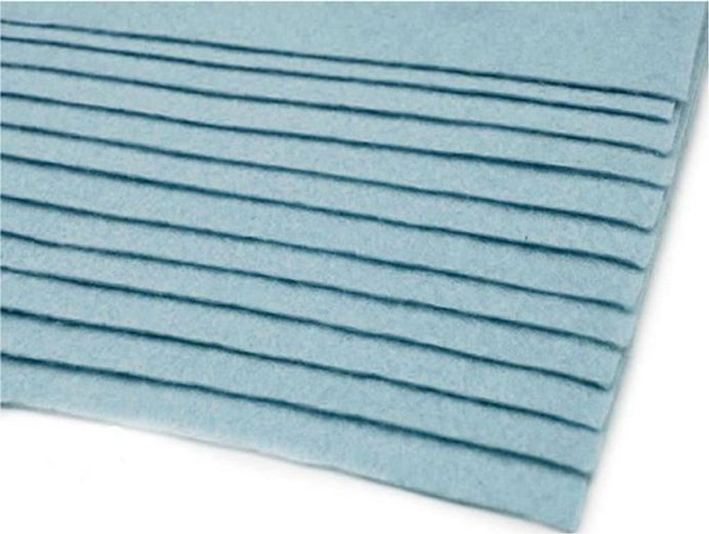 Dekofilz 20 x 30 cm, blau, 1 Stk.