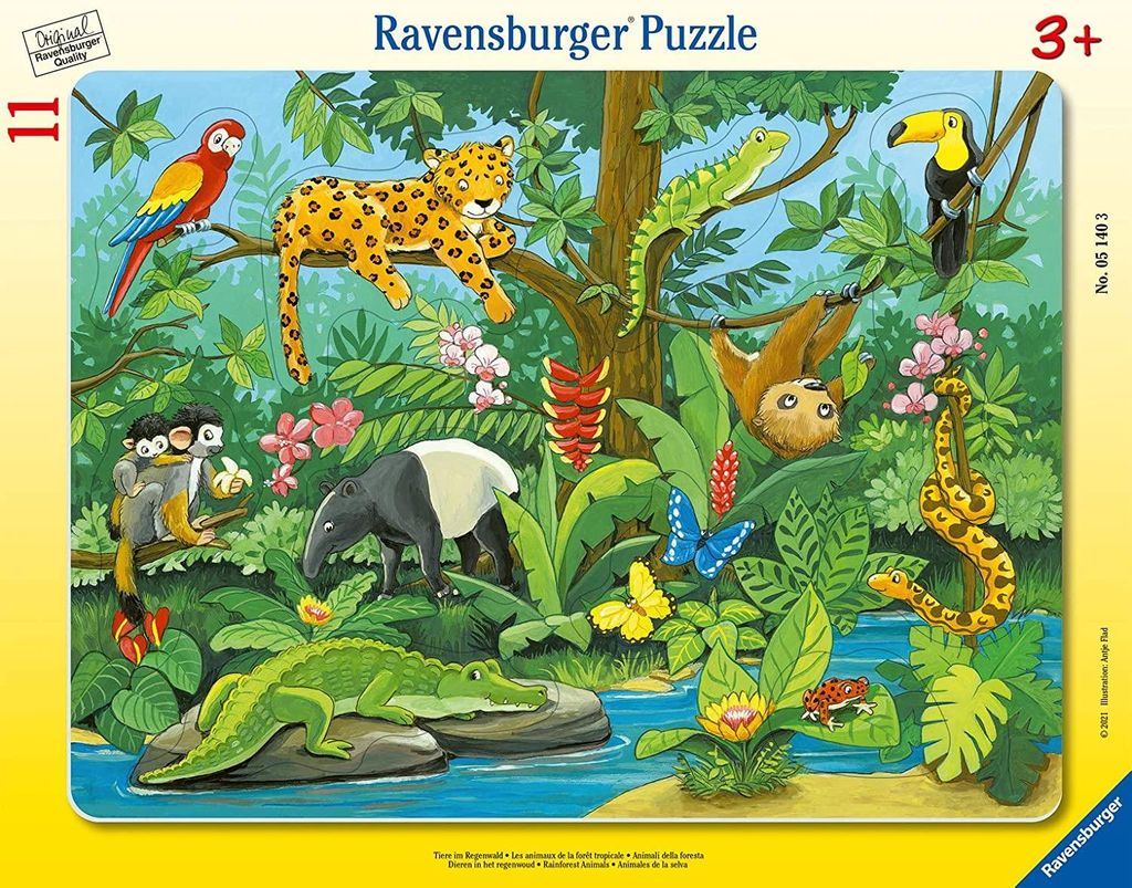 Tiere im Regenwald Ravensburger 05140 Produktbild 