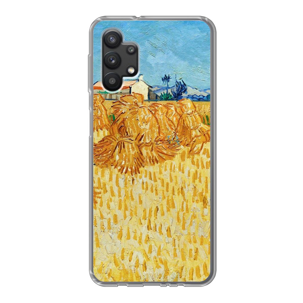 MuchoWow Handyhülle Schutzhülle Hülle für Samsung Galaxy A32 5G Weinlese in der Provence - Vincent van Gogh Silikon Softcase Handy Hülle - S...