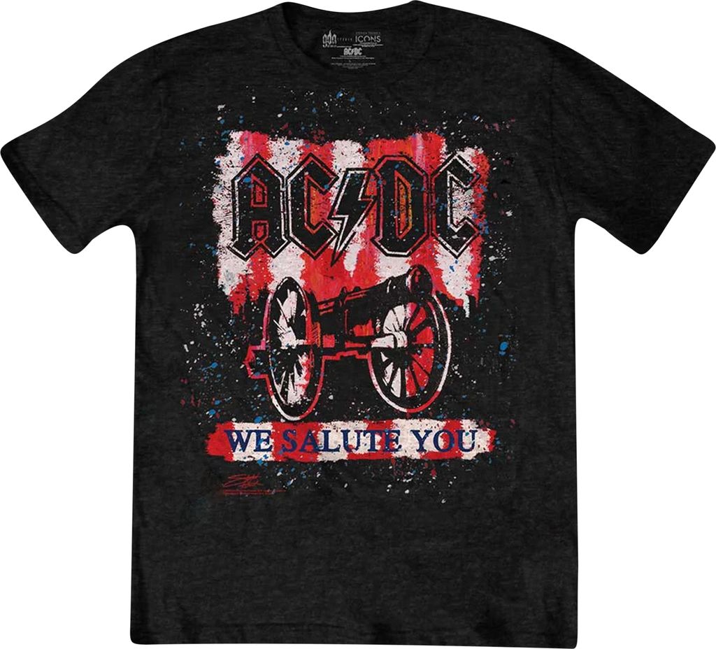 AC/DC - "We Salute You Bold" T-Shirt für Herren/Damen Uni RO1520 (S) (Schwarz)